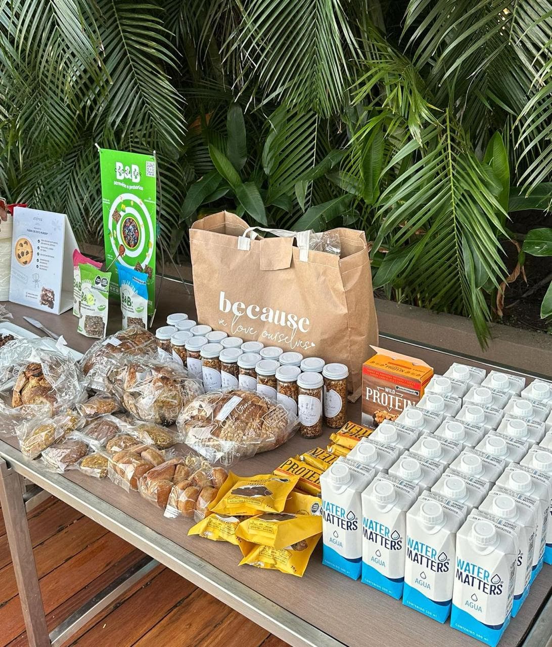 Productos y bienvenida